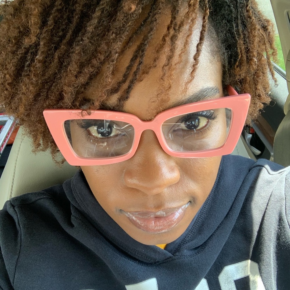 Women Cat Eye Glasses/ Pink - Picture 2 of 4